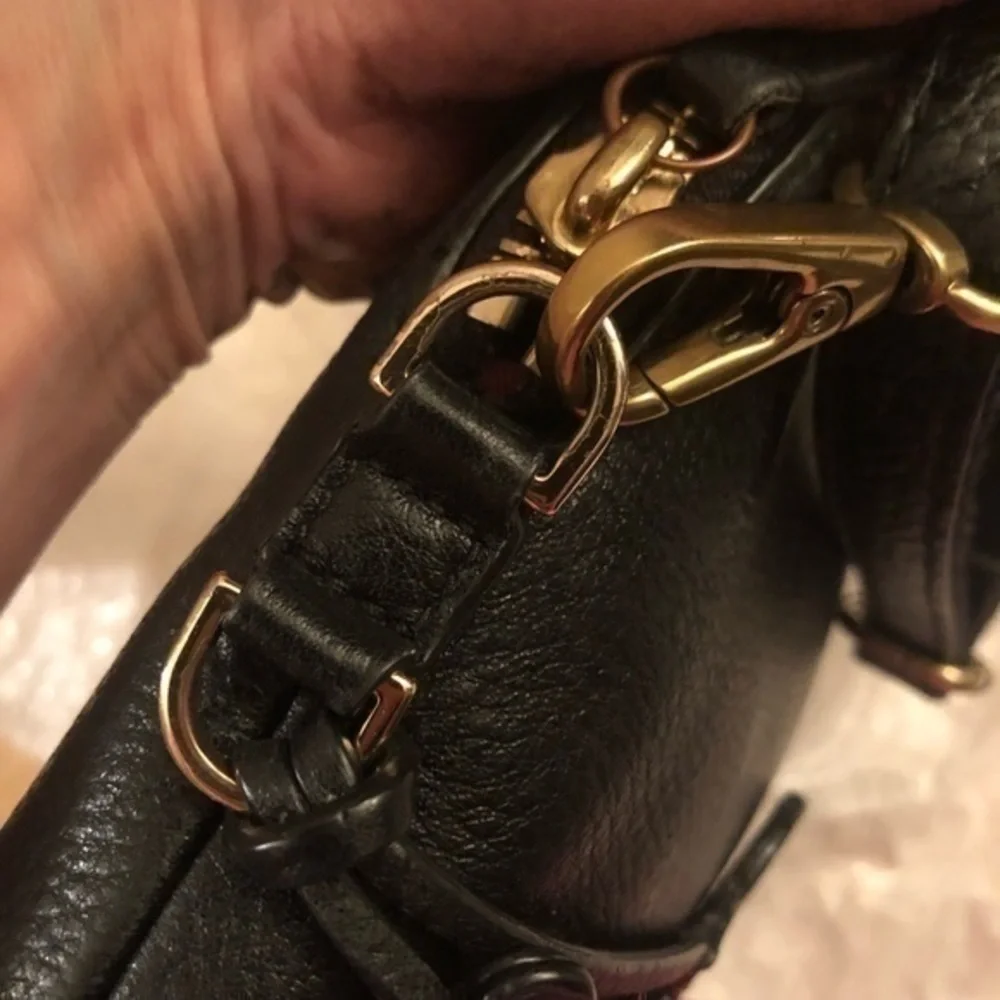 Tory Burch black leather mini bag crossbody authentic
